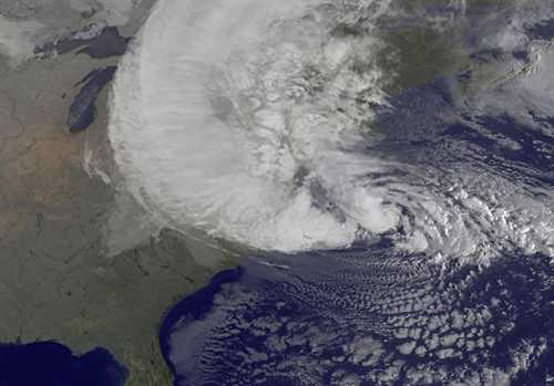 Hurricane Sandy NASA GOES